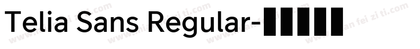 Telia Sans Regular字体转换